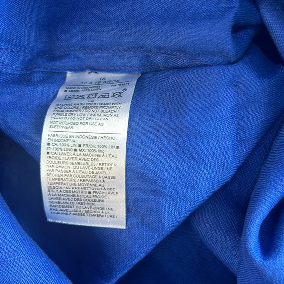 Janie and Jack linen shirt - Picture 2 of 2